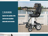 Luxury special automatic intelligent one-button lift aluminium electric wheelchair - photo 8