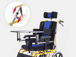 Medical Manual Wheelchairs for Cerebral Palsy Children Adjustable Headrest Lightweigh - photo 6