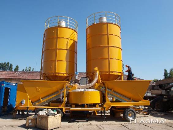 Мобильный бетонный завод М-2200 (60-80 м3/час) Швеция