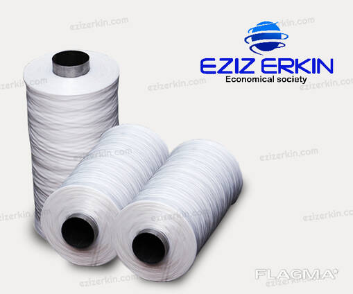 Polypropylene yarn for the production of bags in bulk.